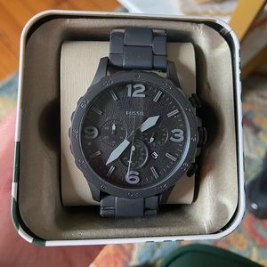 Fossil Nate Chronograph Stainless Steel Watch